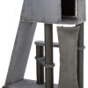 Arbre à chat Activ, gris avec rampe d'escalade, 122cm