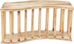 Alternative view of Râtelier à foin avec couvercle, bois/flammé, 37×19×13cm