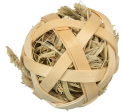Balle de foin enveloppée de bambou, ø 5cm