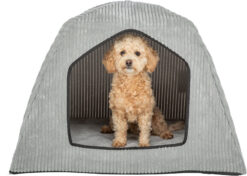 Alternative view of Grotte Vital Jonna, peluche cordée, 55×55×75cm, gris clair