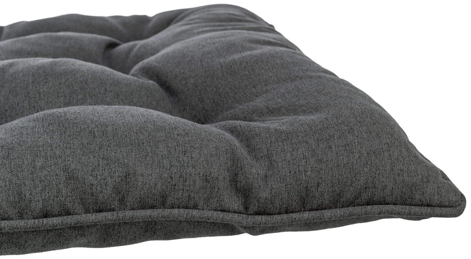 Kissen Caliente, eckig, dunkelgrau 59×50cm Kissen Caliente, eckig, dunkelgrau 59×50cm