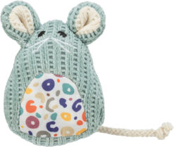 Maus, sitzend, Stoff, Katzenminze, 11cm