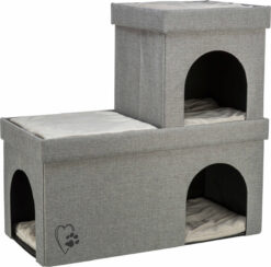 Abri Kimy, 2 étages, 76×72×37cm, gris clair