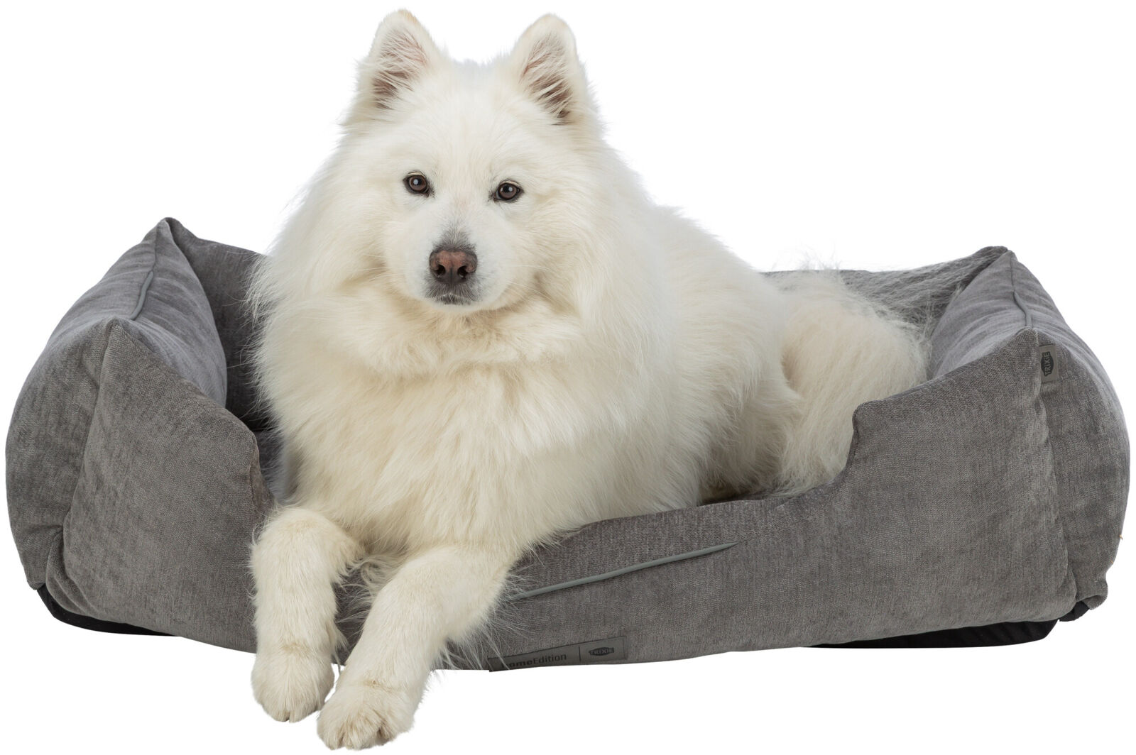 Vital Bett Lennox, Chenille, eckig, grau 60×50cm Vital Bett Lennox, Chenille, eckig, grau 60×50cm