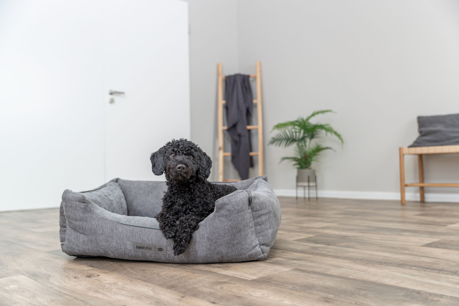 Vital Bett Lennox, Chenille, eckig, grau 60×50cm Vital Bett Lennox, Chenille, eckig, grau 60×50cm