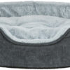 Vital lit Lino Soft, ovale, gris/gris clair