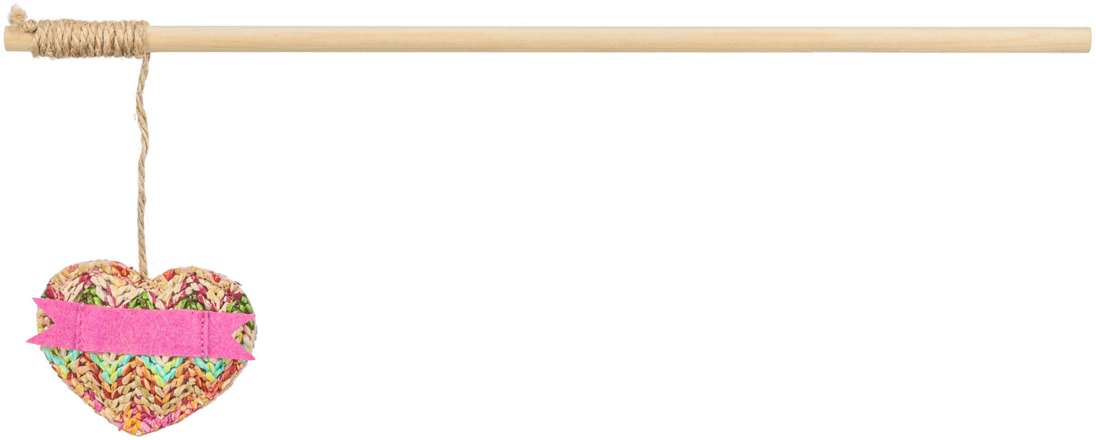 Spielangel Herz, Holz, Katzenminze, 40cm Spielangel Herz, Holz, Katzenminze, 40cm