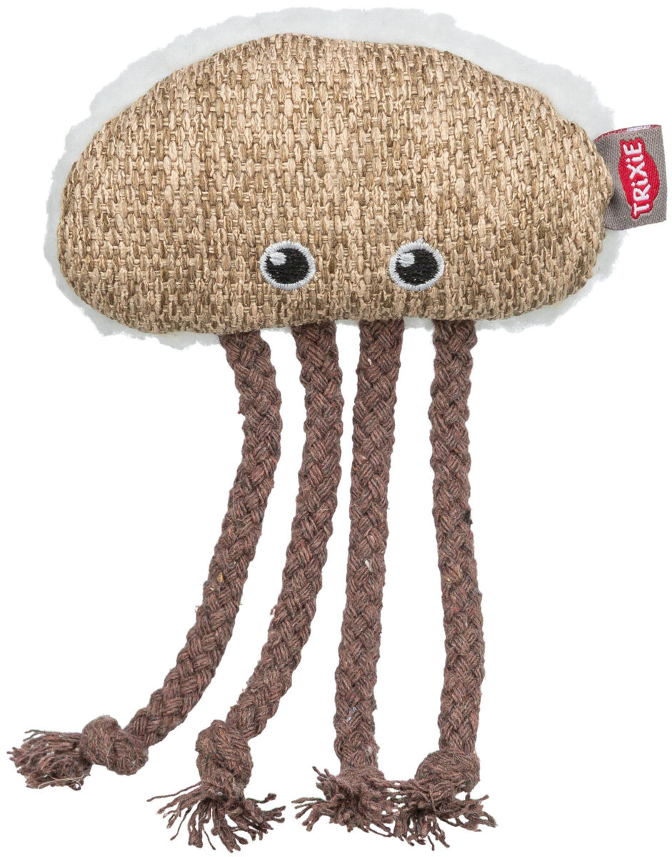 Qualle, Stoff/Plüsch, Katzenminze, 14cm Qualle, Stoff/Plüsch, Katzenminze, 14cm