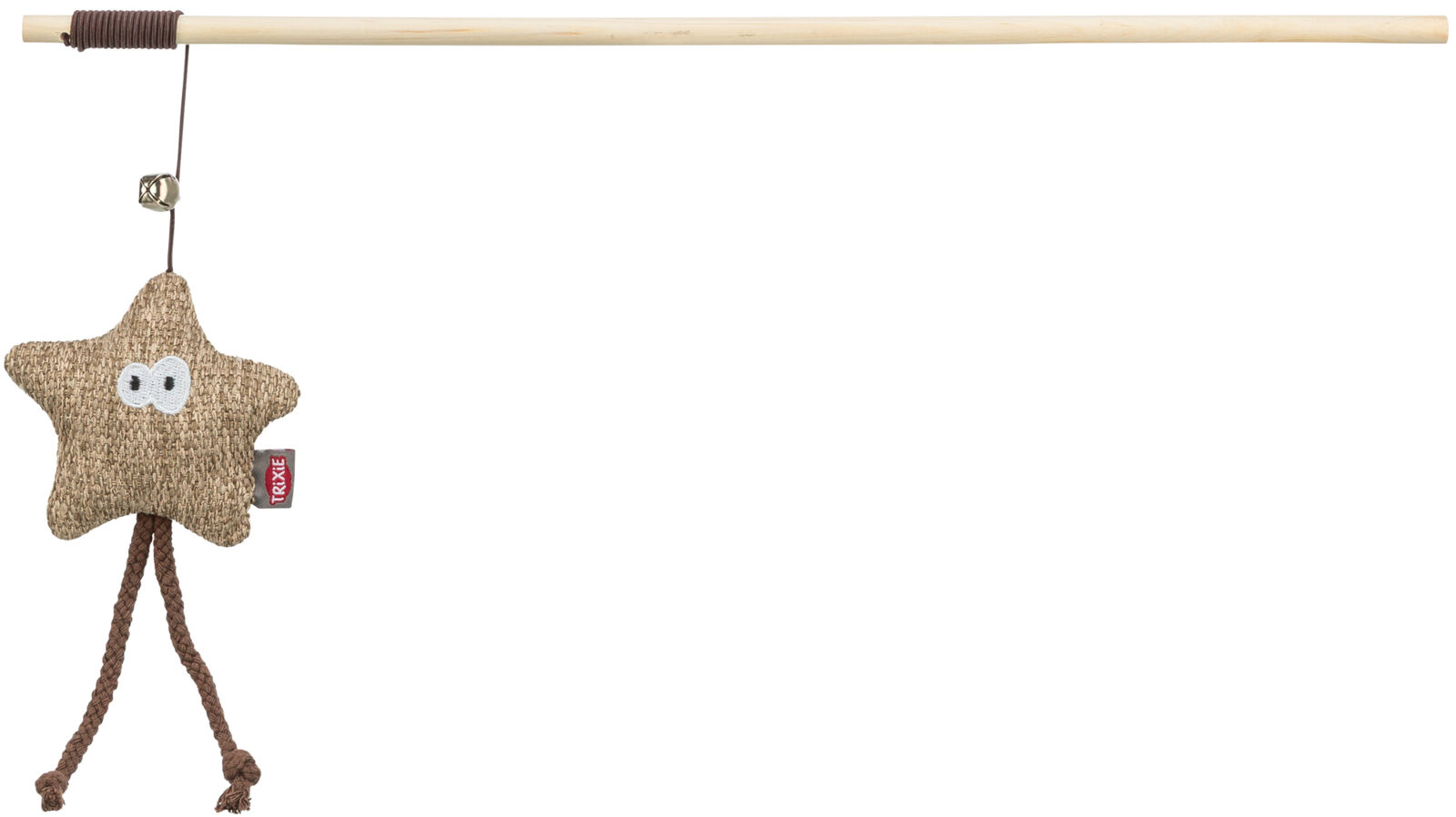 Canne à pêche étoile, peluche/bois, catnip, 38cm Canne à pêche étoile, peluche/bois, catnip, 38cm