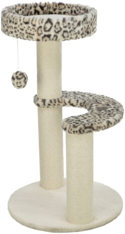 Arbre à chat Leo, rond, 82cm, crème