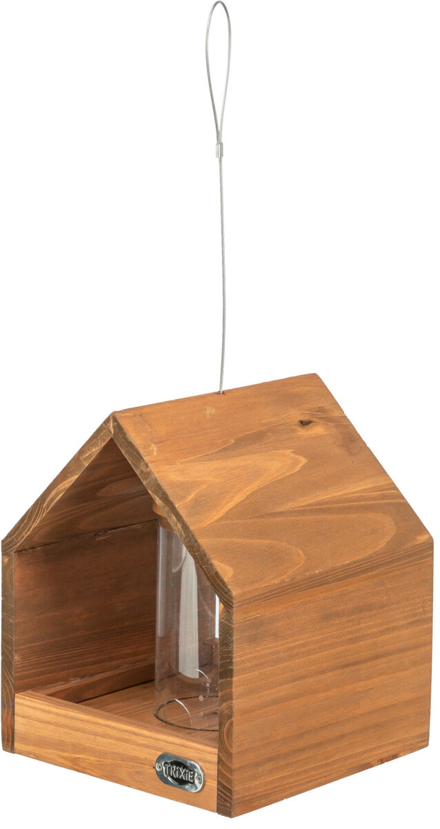 natura mangeoire oiseaux suspendue & silo, en pin, brun 20×24×20cm natura mangeoire oiseaux suspendue & silo, en pin, brun 20×24×20cm