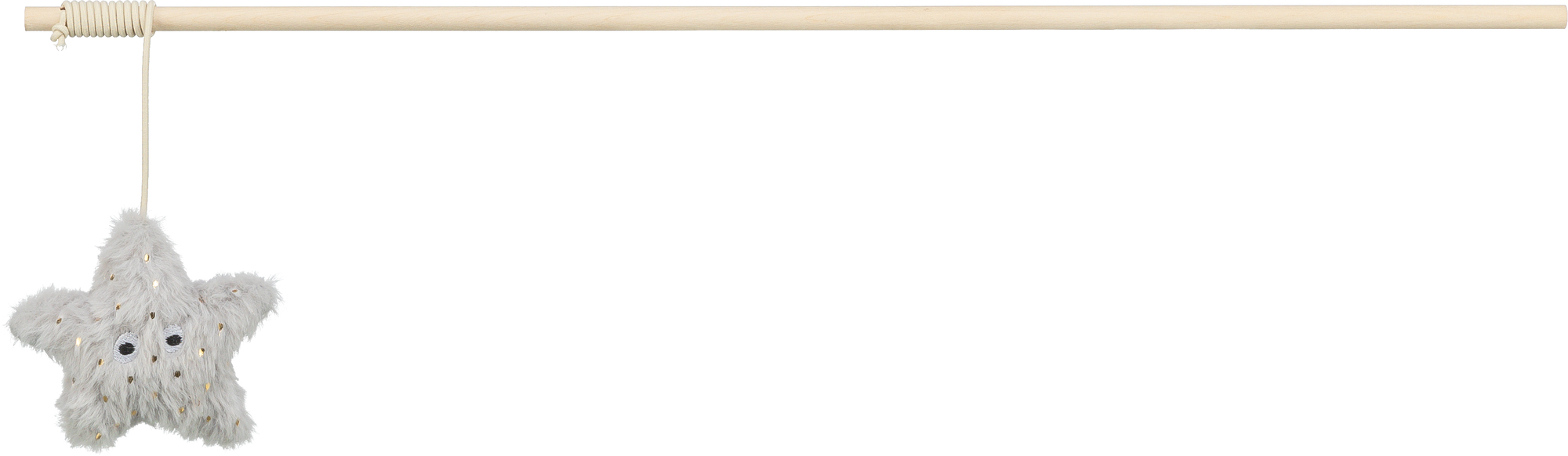 Xmas canne à pêche, étoile, en bois, 48cm Xmas canne à pêche, étoile, en bois, 48cm