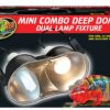 Mini Combo Deep Dome Lamp Fixture, 2x 100W MAX