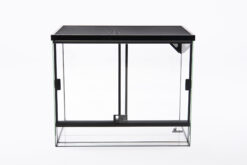 Alternative view of Terrarium a. portes coulissantes,couverc. grillagé noir
