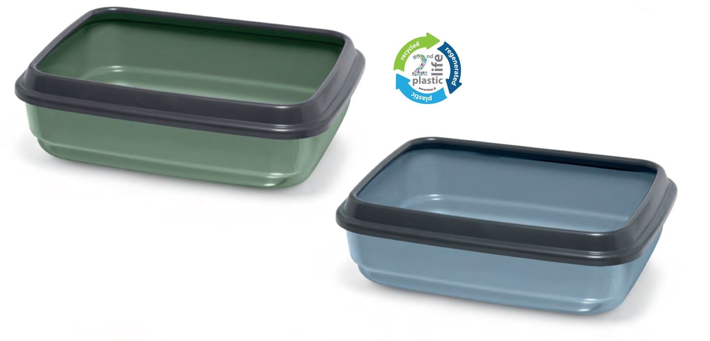 Katzentoilette JERRY 2ND LIFE, mixed colours L50,5xH14,5xT40cm, nur per VE 6Stk. Katzentoilette JERRY 2ND LIFE, mixed colours L50,5xH14,5xT40cm, nur per VE 6Stk.