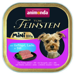 Animonda, chien v. Fein., mini a. poulet, saumon MHD 02/26