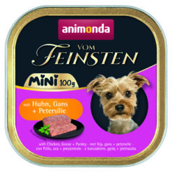 Animonda, chien v. Feinsten, mini a. poulet, oie MHD 02/26