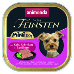 Animonda, chien v. Feins., mini a. veau, jambon MHD 02/26