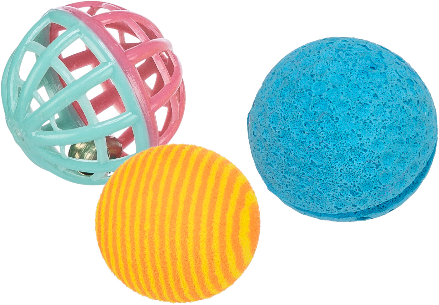 3 boules p.chats ass. 4cm 3 boules p.chats ass. 4cm