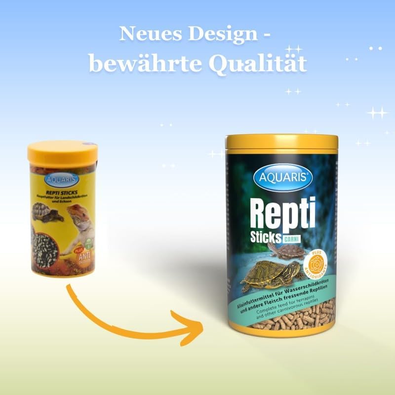 Aquaris Repti Sticks - Nourriture pour tortues 250g Aquaris Repti Sticks - Nourriture pour tortues 250g