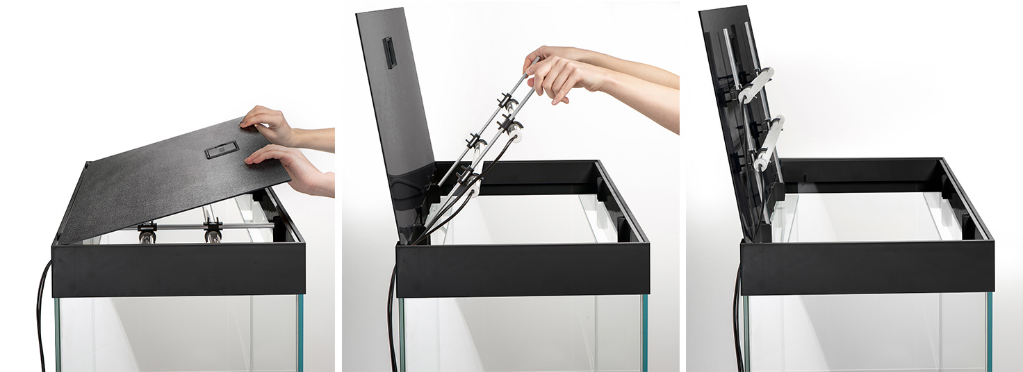 AQUARIUM SET OPTI SET NOIR 2.0 81x36x51cm,125l AQUARIUM SET OPTI SET NOIR 2.0 81x36x51cm,125l