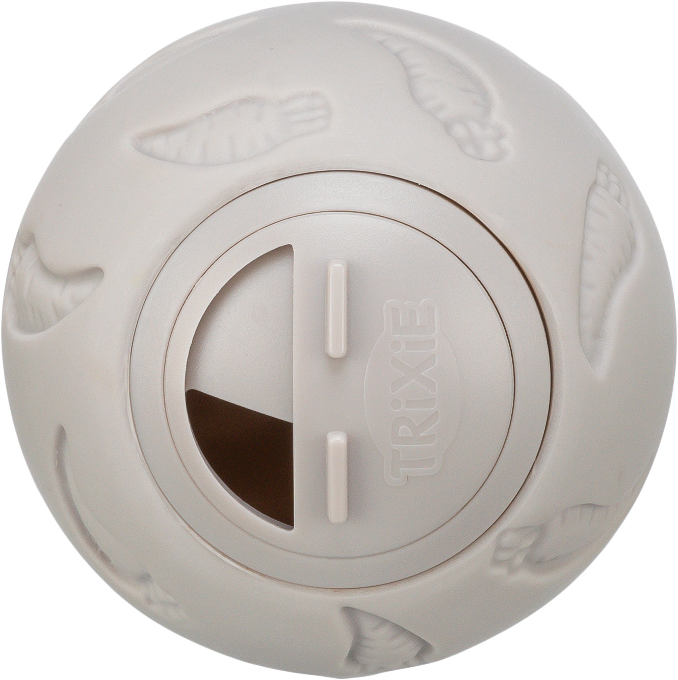 Balle friandises, en plastique, gris clair ø7cm Balle friandises, en plastique, gris clair ø7cm