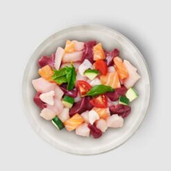 Alternative view of Famousse chat s. céréales saumon+poulet