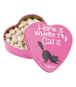 Sanal Cat friandises dans le coeur "Home is ..."
