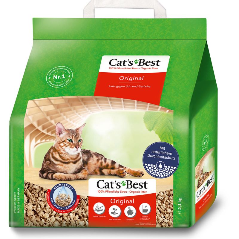 CAT'S BEST Original en fibre de bois tendre 10L/4,3Kg CAT'S BEST Original en fibre de bois tendre 10L/4,3Kg
