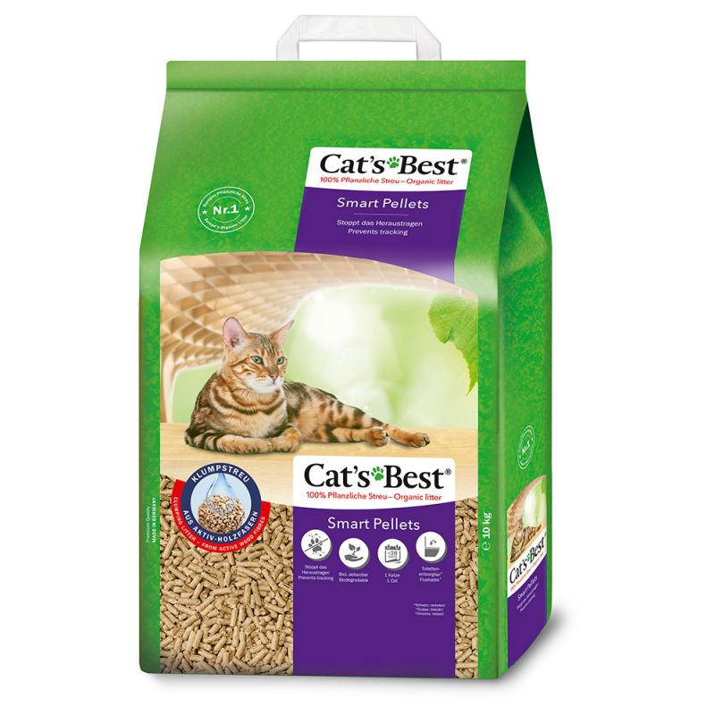 CAT'S BEST Smart Pellets en fibre de bois tendre 10L/5,0kg CAT'S BEST Smart Pellets en fibre de bois tendre 10L/5,0kg
