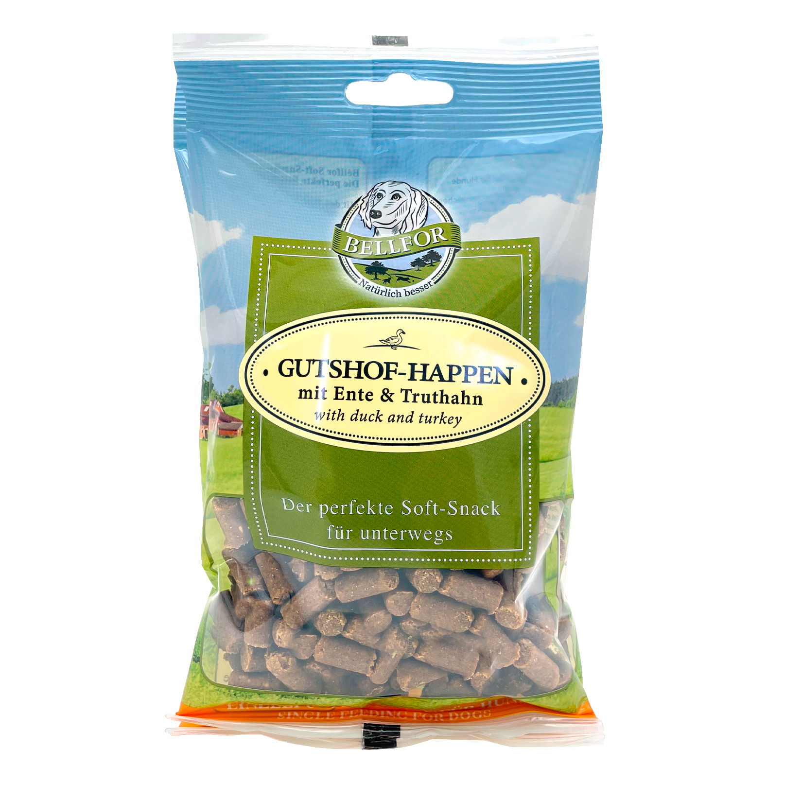 Bellfor Guthshof-Happen Soft-Snack s.céréal. a. canard/dinde 200g Bellfor Guthshof-Happen Soft-Snack s.céréal. a. canard/dinde 200g