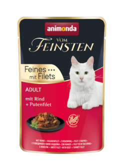 Animonda,Katze v.Feins., Adult,Frischebeutel,Rind+Putenfilet