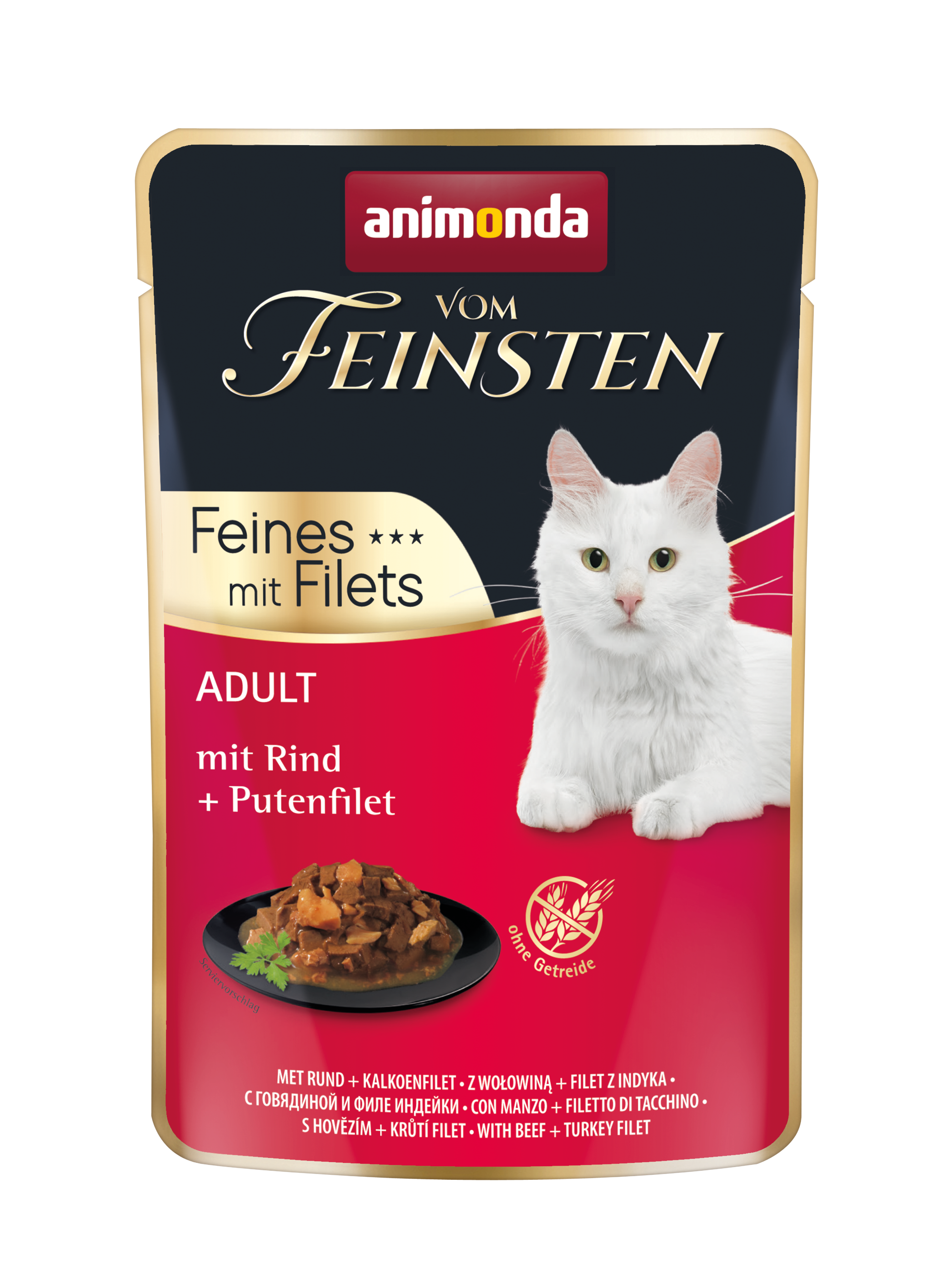 Animonda, chat V. Fein. Adult, sac fraîch.,fil.d.dinde+boeuf 85g / VE 18 Animonda, chat V. Fein. Adult, sac fraîch.,fil.d.dinde+boeuf 85g / VE 18