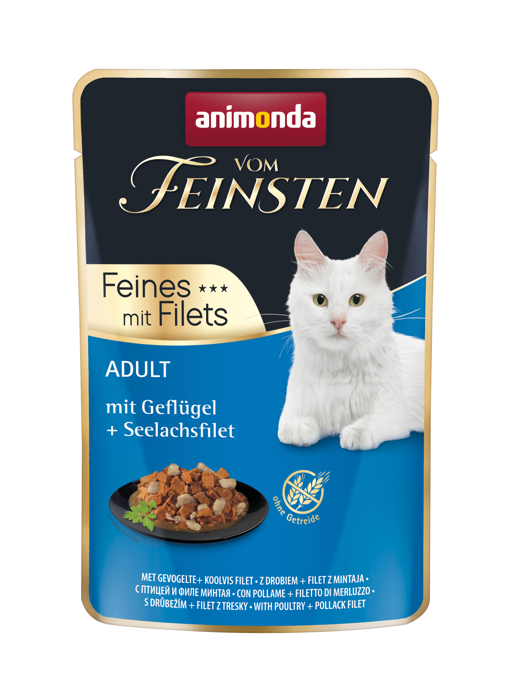 Animonda, ch. V. Fein. Adult, sac fraîch.,fil.d.poul.+polloc 85g / VE 18 Animonda, ch. V. Fein. Adult, sac fraîch.,fil.d.poul.+polloc 85g / VE 18