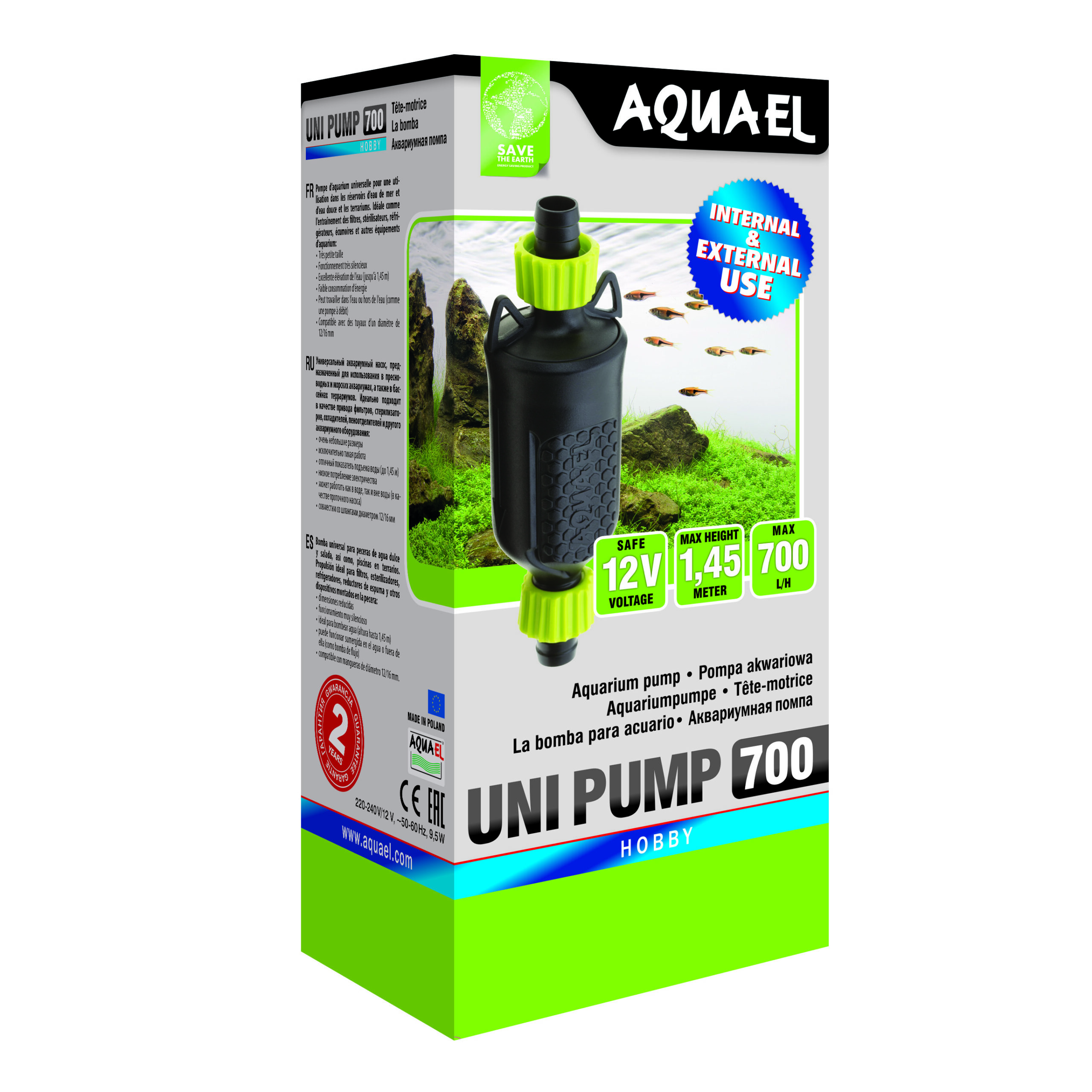 PUMPE UNIPUMPE 700 700l/h, 10W PUMPE UNIPUMPE 700 700l/h, 10W