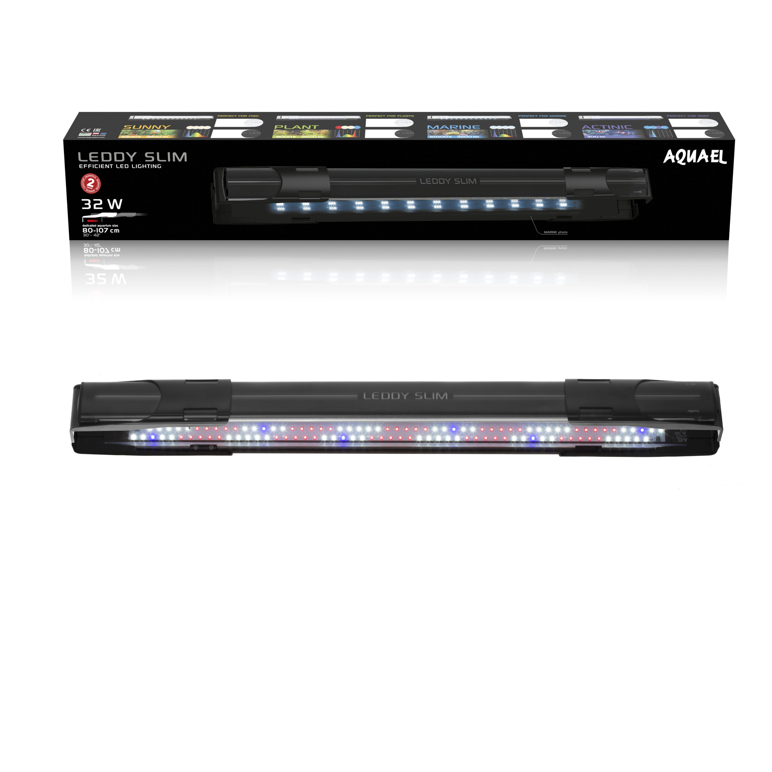 LEDDY SLIM PLANTE NOIR 2.0 32W / 80 - 107cm LEDDY SLIM PLANTE NOIR 2.0 32W / 80 - 107cm