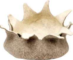 DDKC Panier Pétales, Naturelle/Blanc