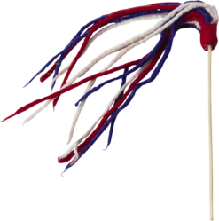 DDKC Canne Milti-Fil, Rouge/Blanc/Bleu